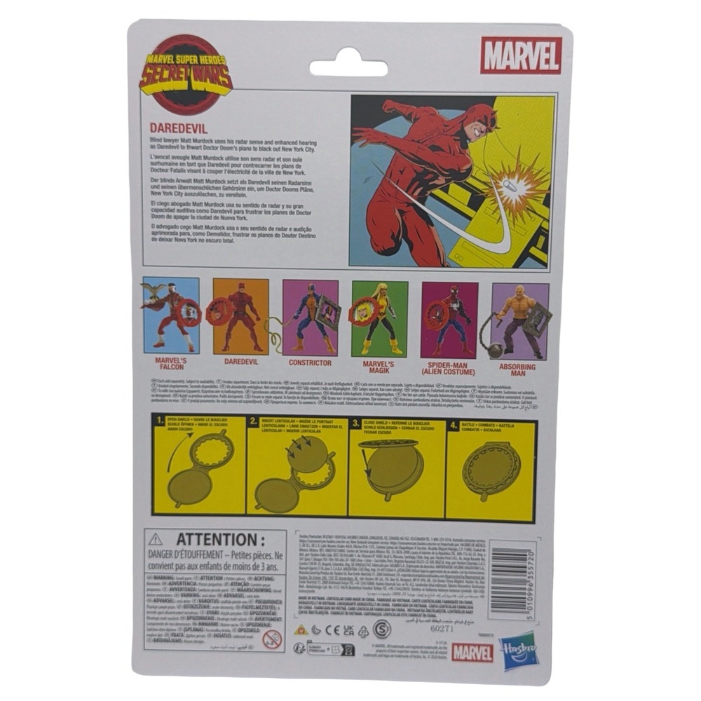 Marvel Legends Daredevil Action Figure New Secret Wars Retro Carded 6 Inch - Picture 2 of 2